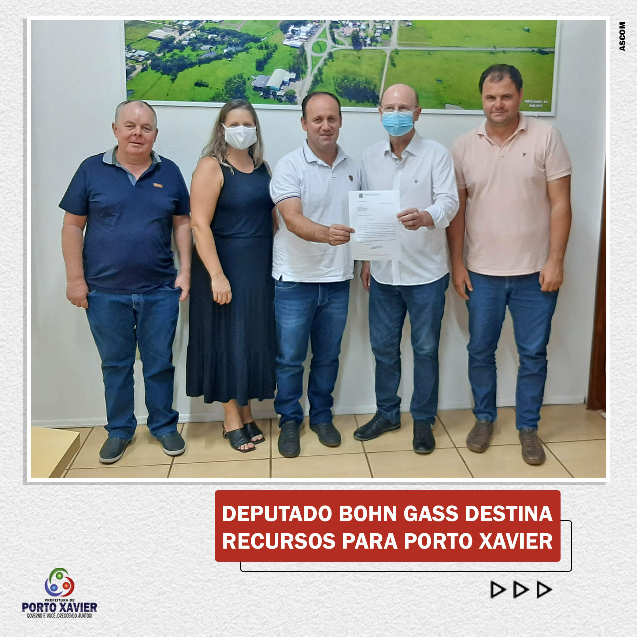 DEPUTADO BOHN GASS DESTINA RECURSOS PARA PORTO XAVIER